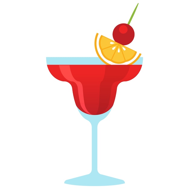 Free PSD cocktail drink illustration