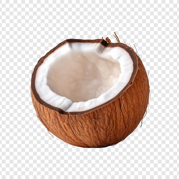 Free PSD coconut isolated on transparent background