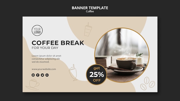 Coffee banner template