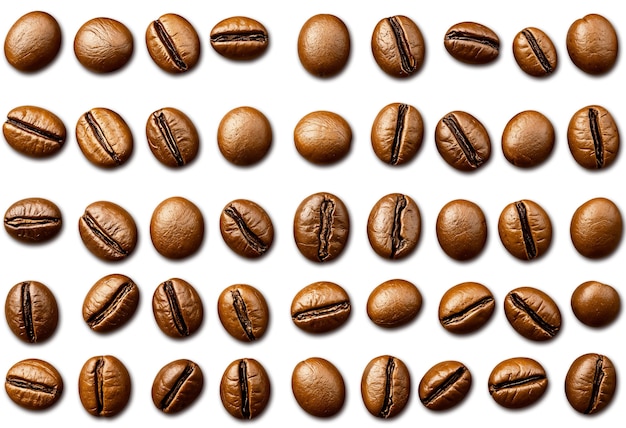 Coffee beans pattern design