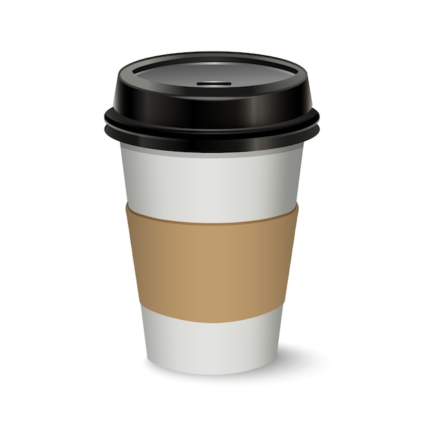 Free PSD coffee realistic take away isolated