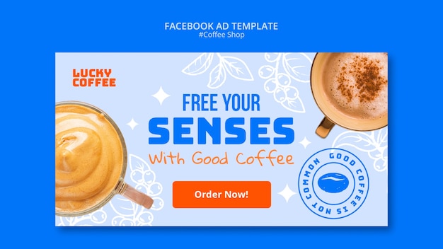 Coffee shop facebook template