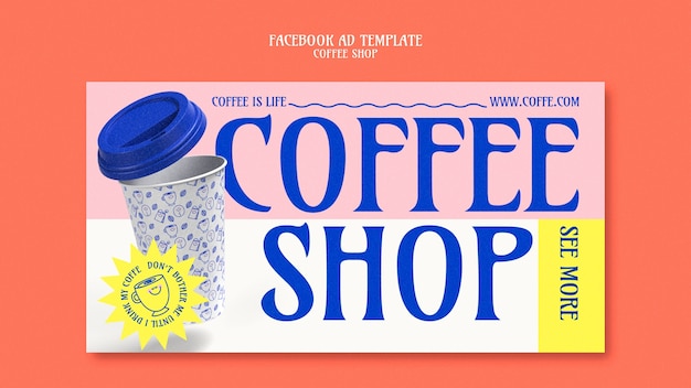 Free PSD coffee shop template design