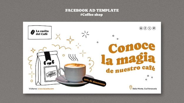 Free PSD coffee shop template design