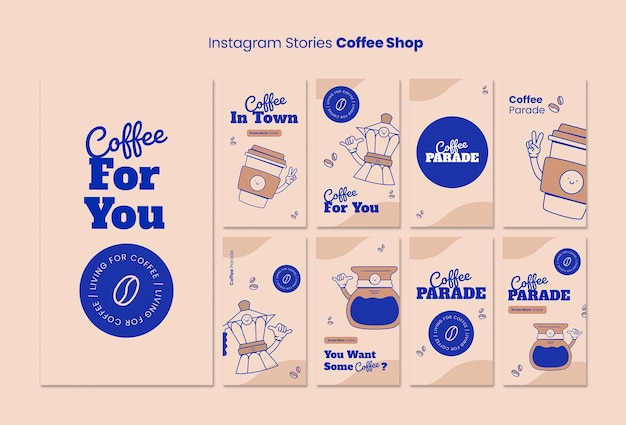 Free PSD coffee shop template design