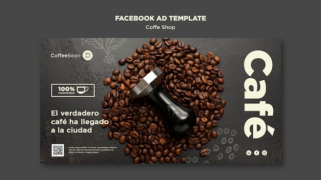 Free PSD coffee shop template design