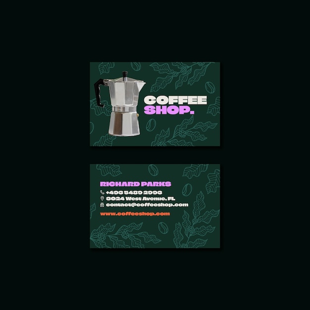 Coffee shop template design