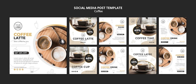 Coffee social media post