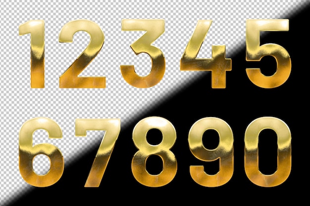 Free PSD collection of golden numbers