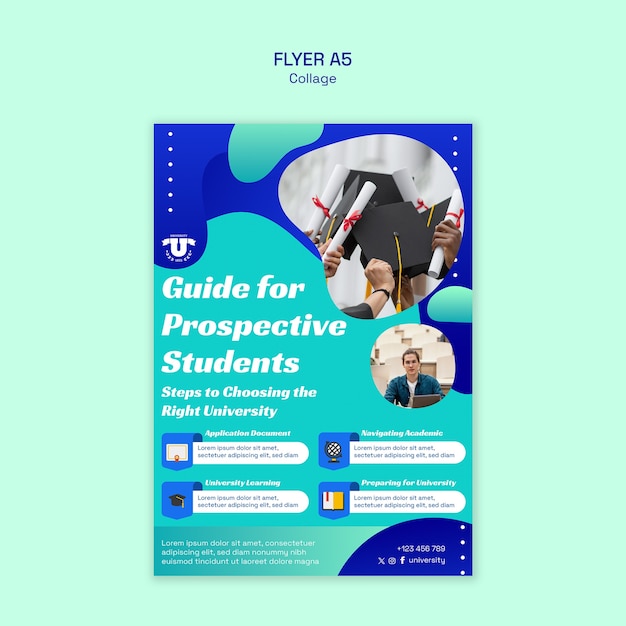 Free PSD college template design