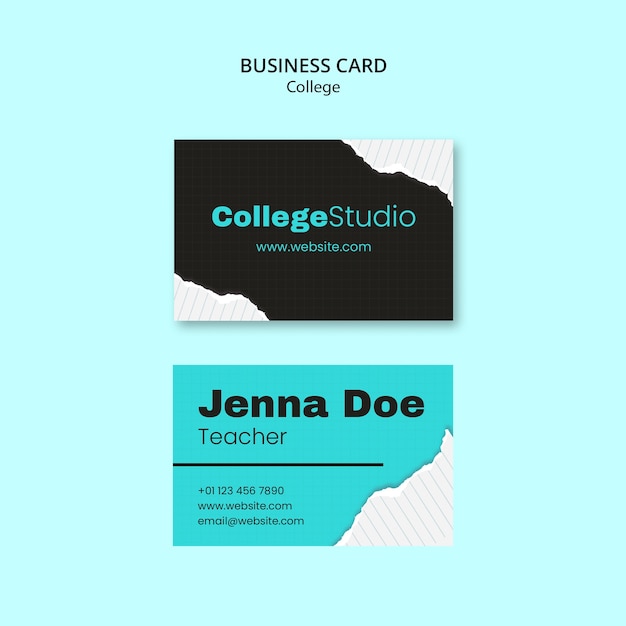 Free PSD college template design