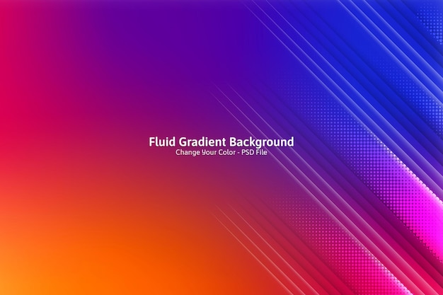 Colorful template banner with gradient color