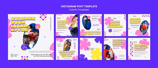 Colorful template design