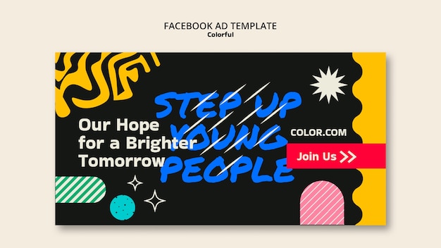 Free PSD colorful template design