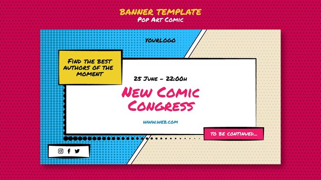 Comic congress banner template