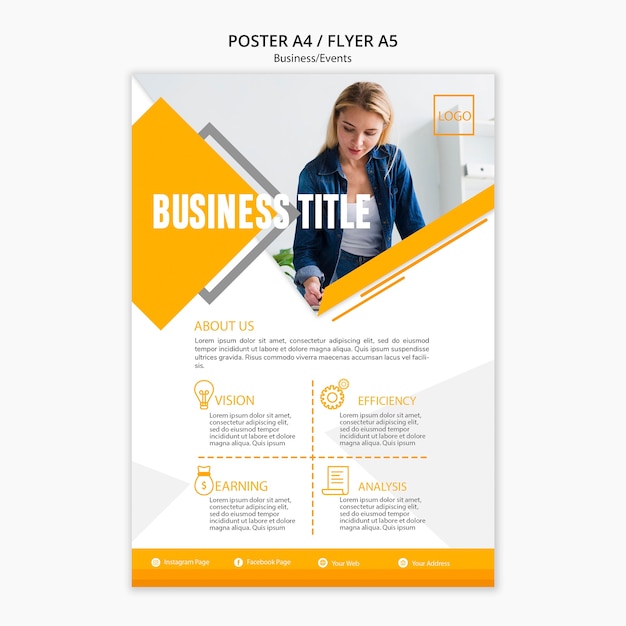 Company poster presentation template