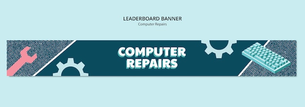 Free PSD computer repair template design