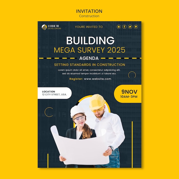 Construction project invitation template