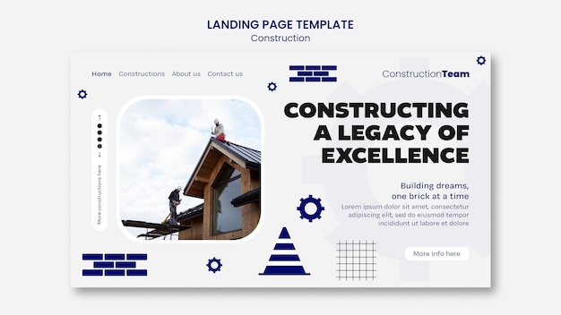 Free PSD construction  template design