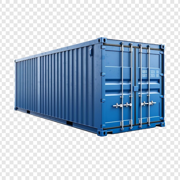 Free PSD container isolated on transparent background