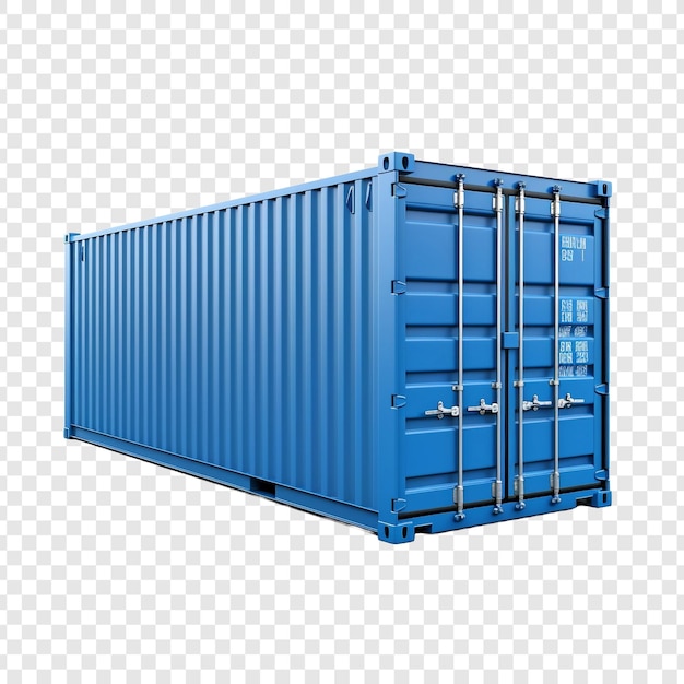 Free PSD container isolated on transparent background