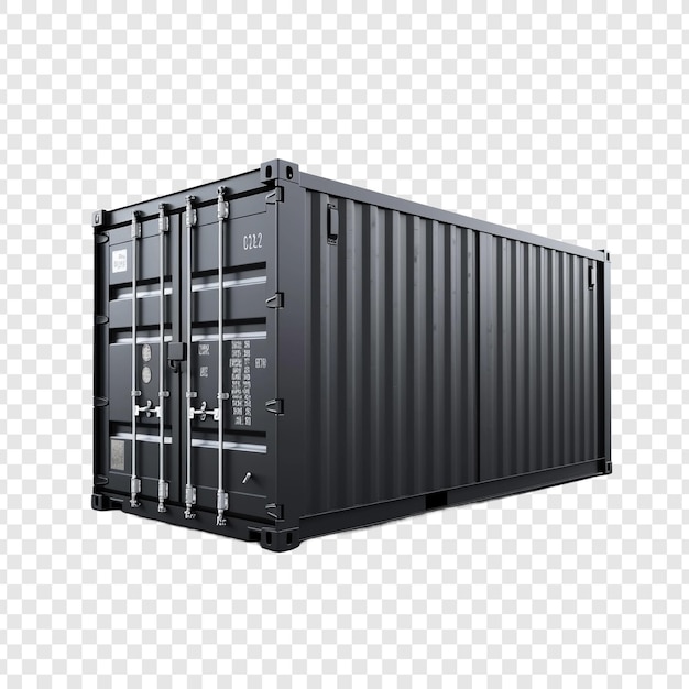 Free PSD container isolated on transparent background