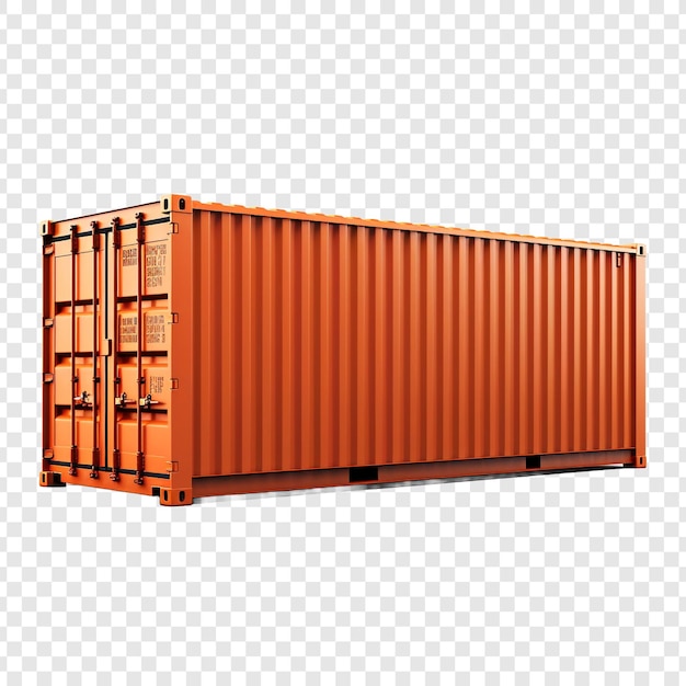 Free PSD container isolated on transparent background