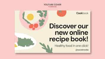 Free PSD cookbook recipes youtube cover