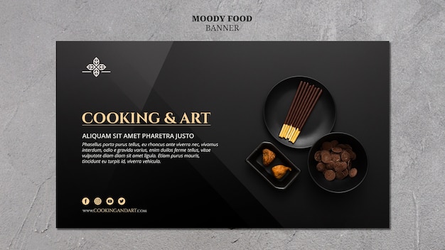 Cooking and art banner theme