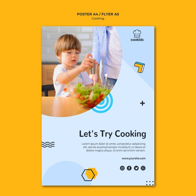 Cooking at home poster