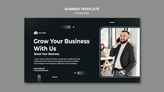 Corporate ad banner template