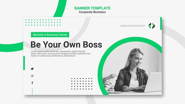 Corporate business banner