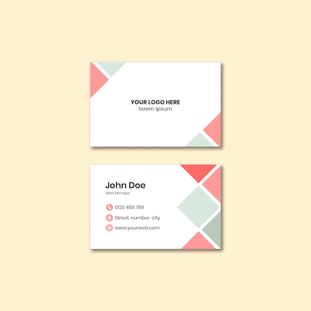 Corporate business card template