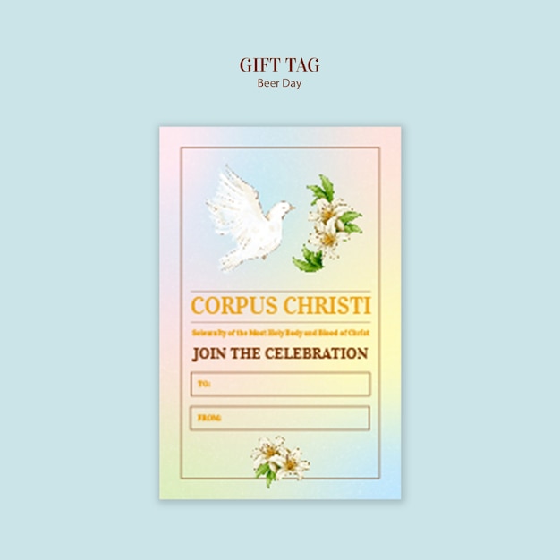 Free PSD corpus christi  template design