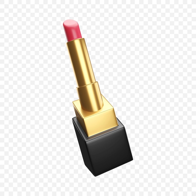 Free PSD cosmetic lipstick icon isolated 3d render illustration