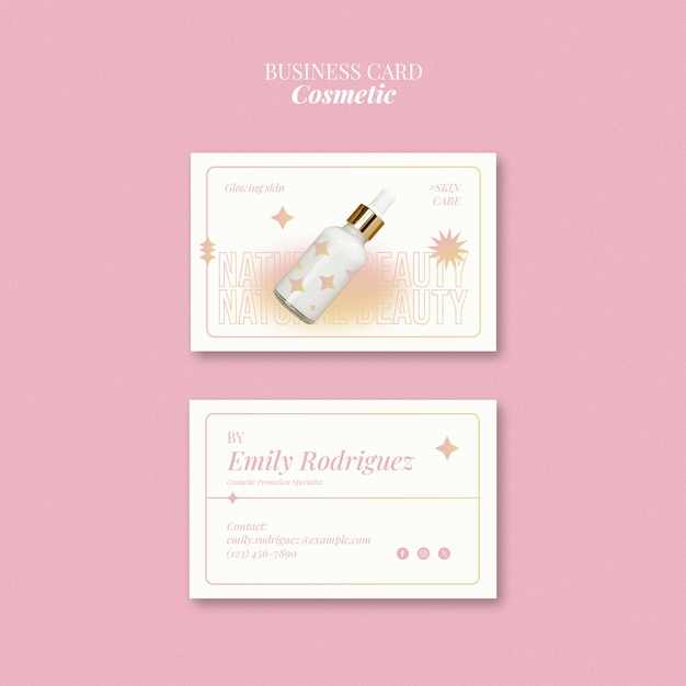 Free PSD cosmetic template design