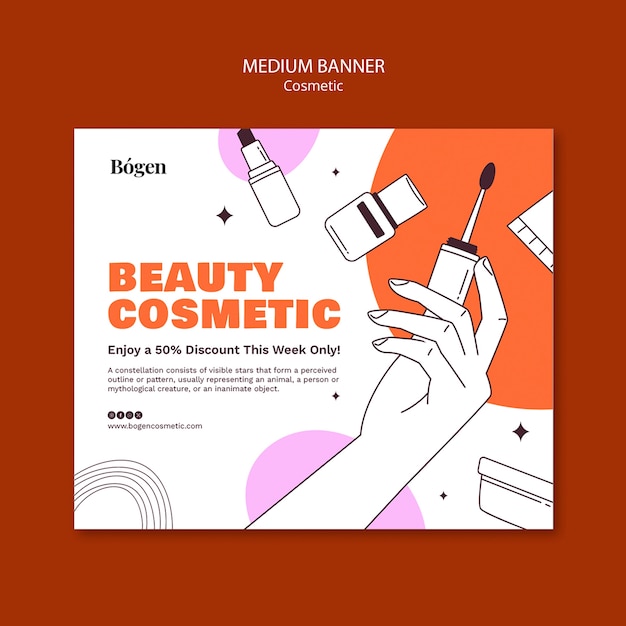 Free PSD cosmetic template design