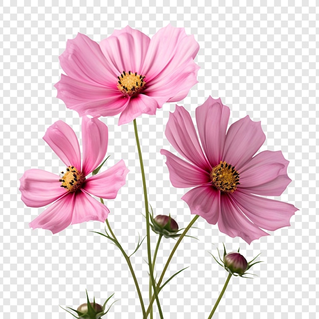 Free PSD cosmos flower isolated on transparent background