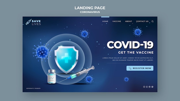 Covid 19 landing page