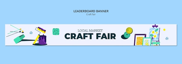 Free PSD craft fair template design