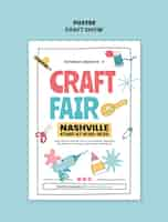 Free PSD craft show template design