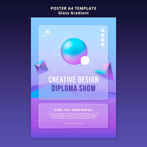 Creative design poster template