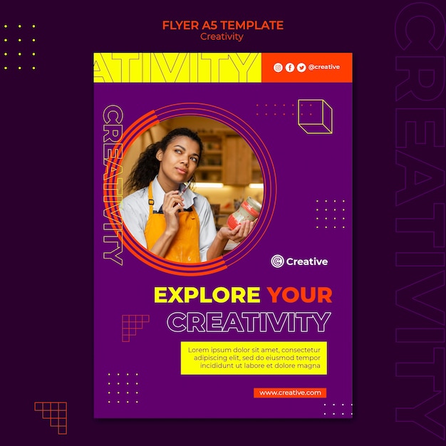 Creative and imaginative flyer design template