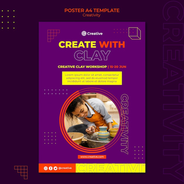 Creative and imaginative poster design template