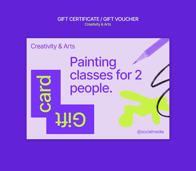 Creativity and arts template design