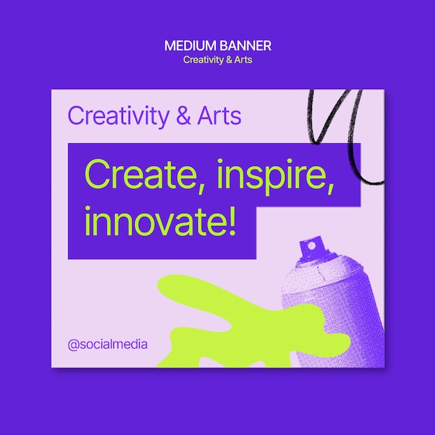 Creativity and arts template design