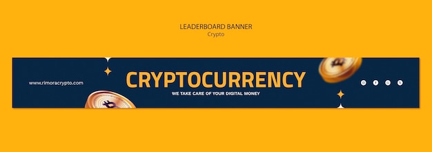 Free PSD crypto template design