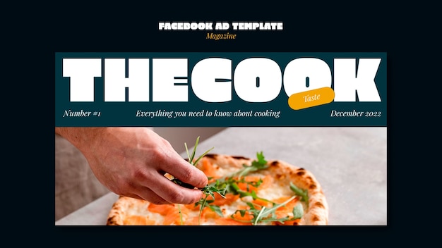 Free PSD cuisine and cook social media promo template