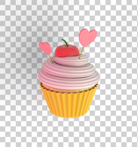 Free PSD cup cake top view