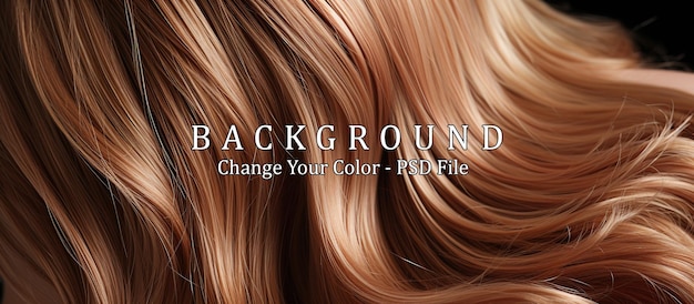 Free PSD curly blonde hair as a background closeup macro